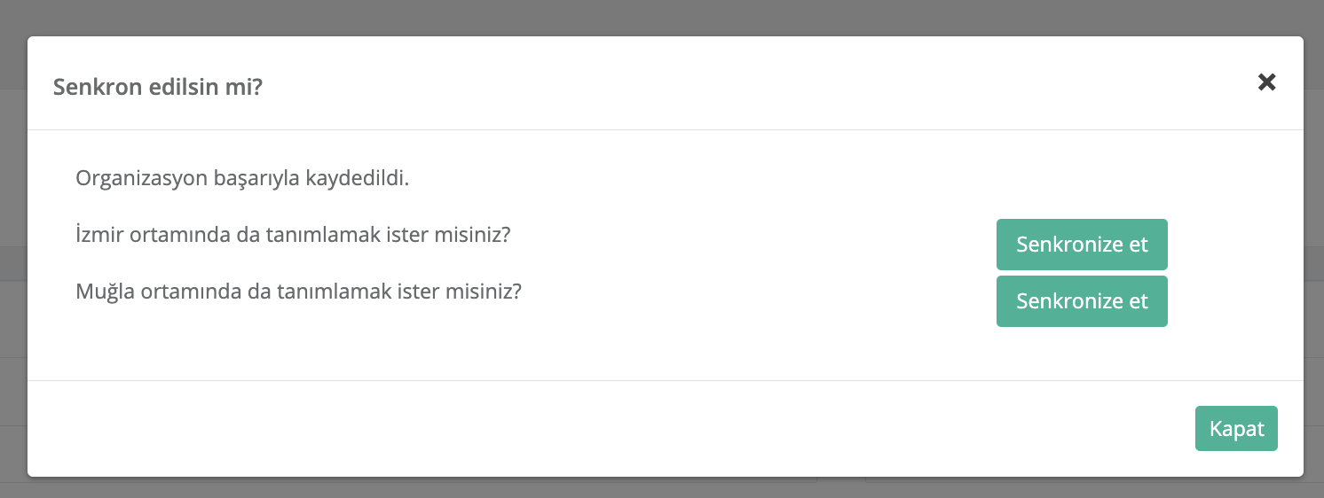 Organizasyon Senkronizasyonu