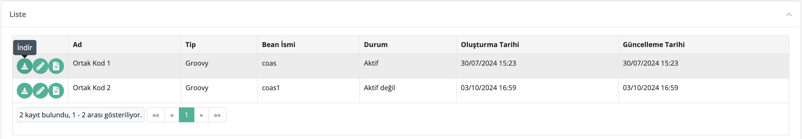 Ortak Kod İndir